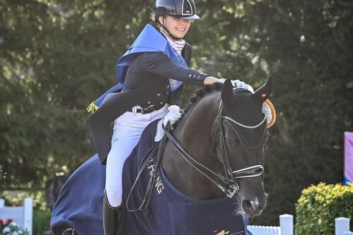 Malina Schneider an der SM Dressur 2024