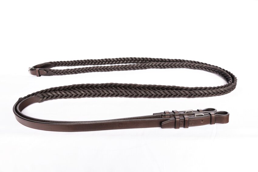 geflochtene Zügel aus Vollleder